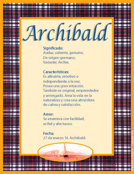Significado del nombre Archibald