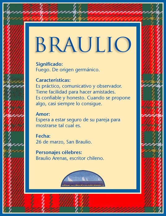 Tarjeta - Braulio