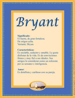 Significado del nombre Bryant