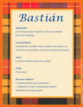 Nombre Bastián
