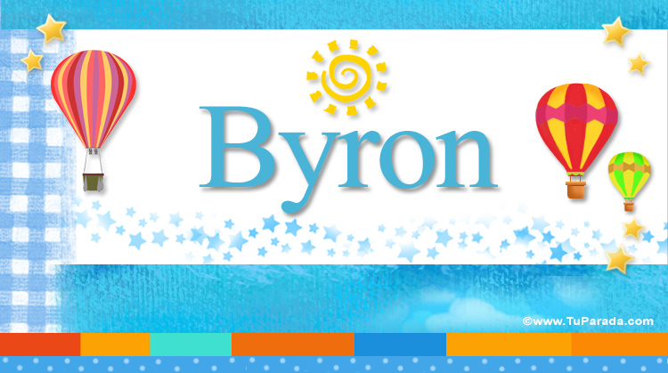 Nombre Byron, Imagen Significado de Byron
