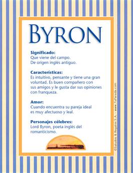 Significado del nombre Byron