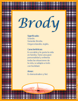 Significado del nombre Brody