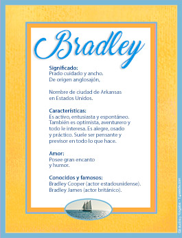 Significado del nombre Bradley