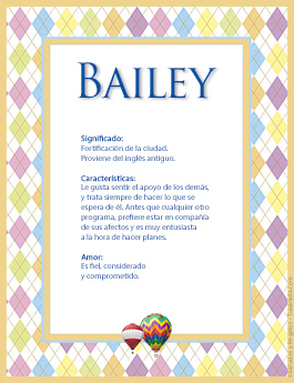 Significado del nombre Bailey