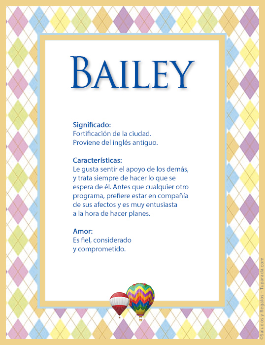 Tarjeta - Bailey