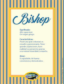 Significado del nombre Bishop