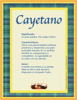 Nombre Cayetano