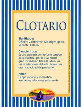 Significado del nombre Clotario