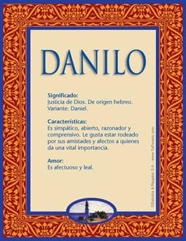 Significado del nombre Danilo