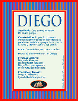 Significado del nombre Diego
