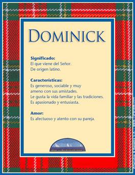 Significado del nombre Dominick
