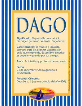 Significado del nombre Dago