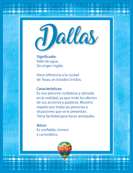 Tarjeta - Dallas