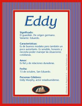 Significado del nombre Eddy