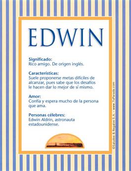 Significado del nombre Edwin