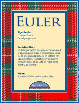 Significado del nombre Euler
