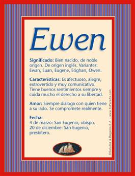 Significado del nombre Ewen