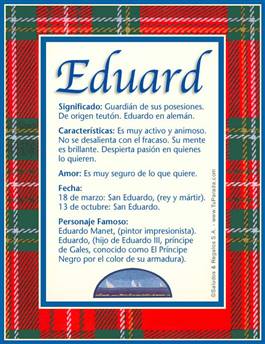 Significado del nombre Eduard