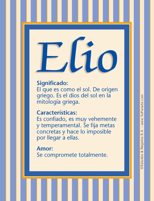 Tarjeta - Elio