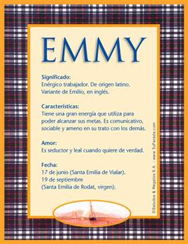 Significado del nombre Emmy