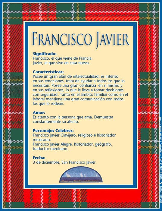 Tarjeta - Francisco Javier