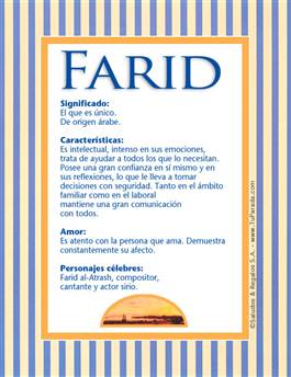 Nombre Farid
