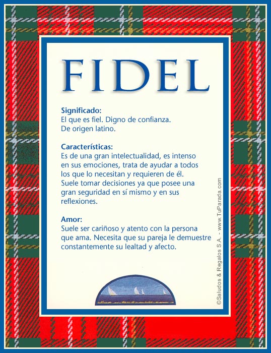 Tarjeta - Fidel