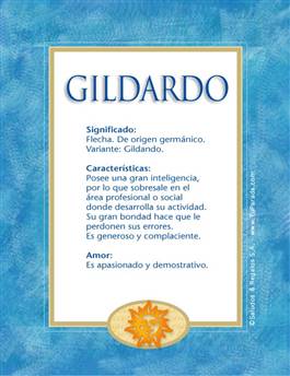 Significado del nombre Gildardo