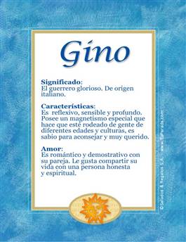 Significado del nombre Gino