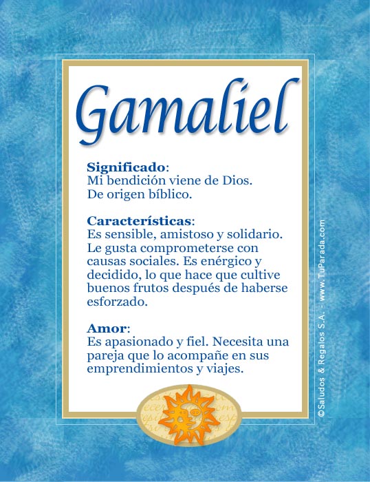 Tarjeta - Gamaliel
