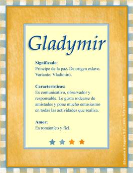 Significado del nombre Gladymir