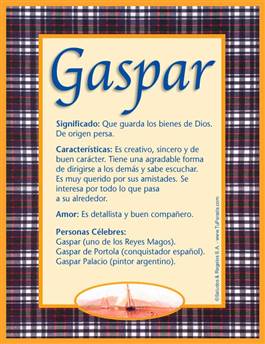 Nombre Gaspar