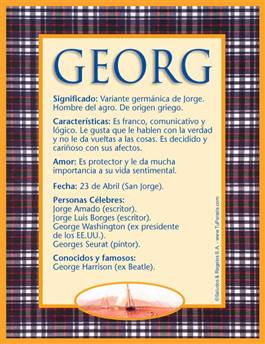 Significado del nombre Georg