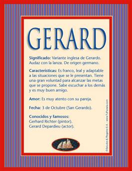 Nombre Gerard