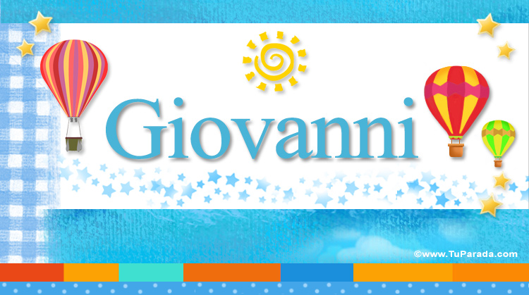 Nombre Giovanni, Imagen Significado de Giovanni