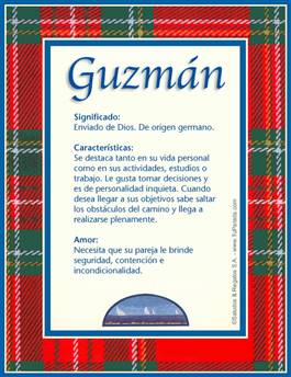 Significado del nombre Guzmán