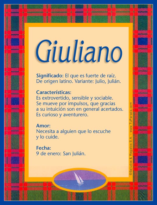 Tarjeta - Giuliano