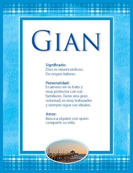 Significado del nombre Gian