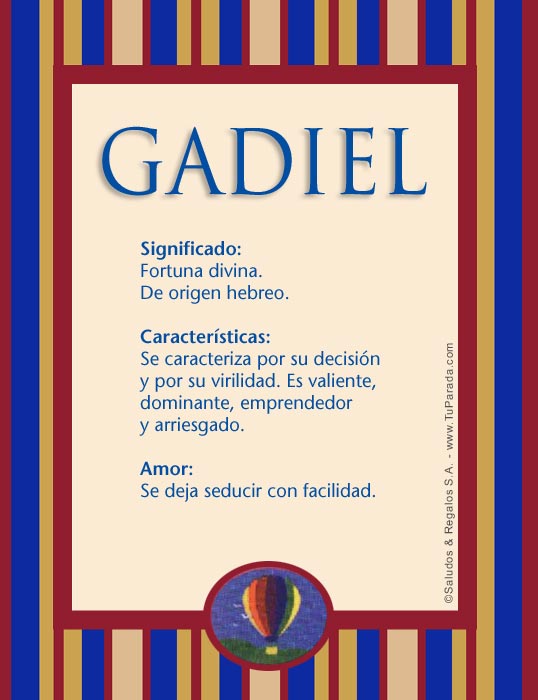 Tarjeta - Gadiel