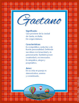 Nombre Gaetano