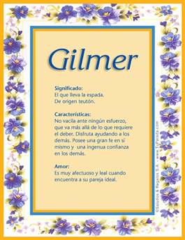 Significado del nombre Gilmer