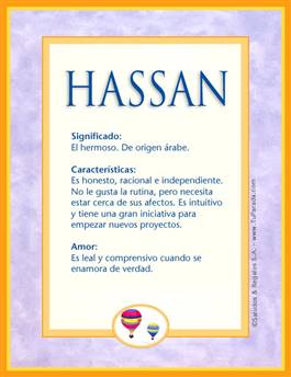 Significado del nombre Hassan