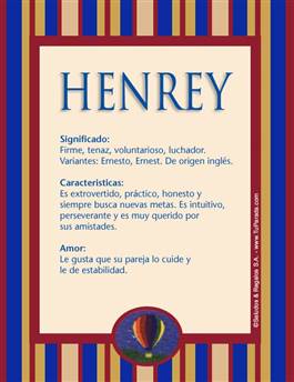 Significado del nombre Henrey