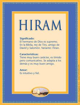 Significado del nombre Hiram