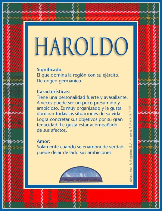 Tarjeta - Haroldo