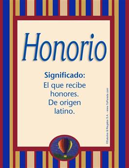 Significado del nombre Honorio