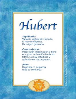 Significado del nombre Hubert