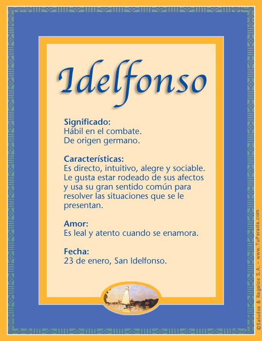 Tarjeta - Idelfonso