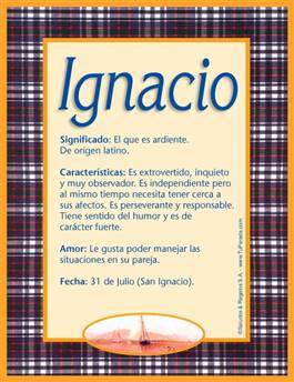 Nombre Ignacio